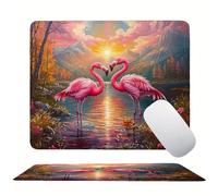 Tappetino Mouse 340 x 280 x 3mm, Gru dalla corona rossa Foresta Mouse pad Piccolo, Mousepad per Gioco ad Alta Precisione, Resistente All'Acqua e Facile da Pulire, con Base in Gomma Antiscivolo s0z-283