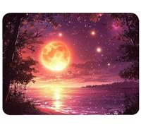Tappetino Mouse 340x280x3mm, Tramonto Tappetino Mouse Gaming Stile giapponese Mousepad Piccolo Antiscivolo e lavabile con Superficie Liscia per Precisione Microfibra per Gaming Ufficio Laptop,Model475