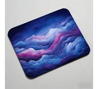 Tappetino Mouse 420x350x3mm, Tappetino Mouse Impermeabile Base in Gomma Antiscivolo con Bordi Cuciti, Durevoli, Mouse Pad Portatile, Design Moderno, Mousepad per PC e Laptop astratto onde 0O-184