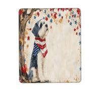 Tappetino Mouse, 4Th Of July Independence Day Schnauzer Dog Puppy Dog Tappetino Mouse Gaming Lavabile Tappetino Da Gaming Antipolvere Gaming Pad Per Pc Notebook 25X30Cm