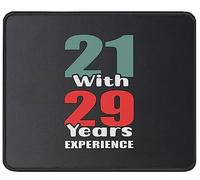 Tappetino Mouse 50Th Birthday Turning 50 Mousepad Uso Prolungato Tappetino Scrivania Durevole Mouse Pad per Ufficio Computer Laptop 25X30CM