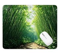 Tappetino Mouse 600 x 400 mm, Tappetino per Mouse Foresta di bambù, Q-4422 | Piccolo sentiero Sottomano Scrivania con Base in Gomma Antiscivolo, Resistente Mousepad Migliorare Precisione e Velocit