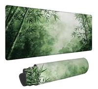 Tappetino Mouse 700x300x3mm Multifunzione Mouse Pad bambù Mousepad, e-862 | Tappetino Gaming verde Esteso Desk Mat con Bordi Cuciti, Accessori Gaming, Migliora la Precisione e la Velocità