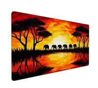 Tappetino Mouse 700x400x3mm, Tappetino Mouse Gaming giallo Mouse Pad Albero Mouse Pad Mappa del mondo Mousepad, Antiscivolo Desk Mat Migliora Precisione e Velocità per Ufficio o Gaming Regalo XZ-406