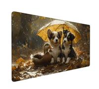 Tappetino Mouse 700x400x3mm, Tappetino Mouse Gaming marrone Mouse Pad cane Mouse Pad Mappa del mondo Mousepad, Antiscivolo Desk Mat Migliora Precisione e Velocità per Ufficio o Gaming Regalo XZ-949