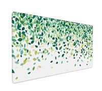 Tappetino Mouse 700x400x3mm, Tappetino Mouse Gaming verde Mouse Pad foglia Mouse Pad Mappa del mondo Mousepad, Antiscivolo Desk Mat Migliora Precisione e Velocità per Ufficio o Gaming Regalo XZ-488