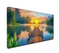 Tappetino Mouse 700x400x3mm, Tappetino Mouse Gaming verde Mouse Pad molo Mouse Pad Mappa del mondo Mousepad, Antiscivolo Desk Mat Migliora Precisione e Velocità per Regalo per Ufficio o Gaming XZ-273