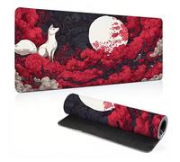 Tappetino Mouse 800 x 300 x 4 mm Tappetino Mouse Gaming con Impermeabile Base in Gomma Antiscivolo, Bordi Cuciti, Maggiore Precisione e Velocità, Design Moderno Mous Pad XXL animale Giappone, 0A0-130