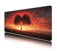 Tappetino Mouse 800x300 mm, Tappetino Mouse Gaming Arancia, Mousepad Albero con Base in Gomma Antiscivolo, Superficie Speciale, Migliorare la Precisione e la Velocità, per Computer, PC, Laptop, -616