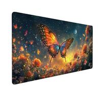 Tappetino Mouse 800x400x3mm, Tappetino Mouse Gaming blu Mouse Pad Farfalla Mouse Pad Mappa del mondo Mousepad, Antiscivolo Desk Mat Migliora Precisione e Velocità per Ufficio o Gaming Regalo XZ-113