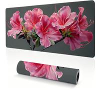 Tappetino Mouse 800x400x4mm, Mouse Pad Gaming Grande azalea rosa 0x0-133 | Tappetino Scrivania Mousepad da Gioco con Base Antiscivolo Bordi Cuciti, Accessori Ufficio, Regali per Uomini e Donne