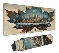 Tappetino Mouse 900 x 500 mm piccola città Mousepad Gaming Desk Mat, e-744