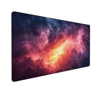 Tappetino Mouse 900x400x3mm, Tappetino Mouse Gaming Viola Mouse Pad nuvola Mouse Pad Mappa del mondo Mousepad, Antiscivolo Desk Mat Migliora Precisione e Velocità per Ufficio o Gaming Regalo XZ-690