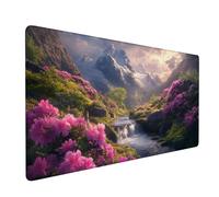 Tappetino Mouse 900x500x3mm, Tappetino Mouse Gaming verde Mouse Pad Montagna Mouse Pad Mappa del mondo Mousepad, Antiscivolo Desk Mat Migliora Precisione e Velocità per Ufficio o Gaming Regalo XZ-135