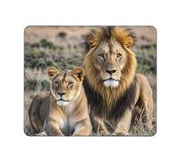Tappetino Mouse African Lion And Lioness Mouse Pad Soft Mousepad Gaming Tappetino per Mouse per Essenziale per Ufficio Ufficio Pc E Laptop S