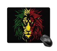 Tappetino Mouse African Lion Rasta Jamaica Tappetini Base Antiscivolo Accessori Gaming Gaming Tappetino per Mouse per Ufficio Casa Computer L