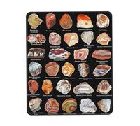 Tappetino Mouse Agate Knowledge Lake Superior Agates Chart Mineralogist Guide Home Knowledge 25X30Cm Lavabile Tappetino per Mouse Liscio Mousepad per Lavoro Computer