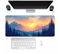 Tappetino Mouse Albero di montagna 900x300mm, Gaming mouse Pad XXL con Base Antiscivolo, Aderente e Liscio, Migliora la Precisione e la Velocità, Mousepad xxl Lavabile per Mouse Tastiera gaming