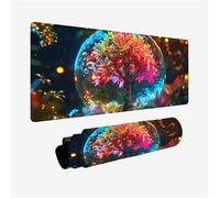 Tappetino Mouse Albero Tappetino Scrivania, Mouse Pad Lucciola Tappeto Mouse, Impermeabile Mousepad XXL 1400x600, con Bordi Cuciti, Antiscivolo, Migliora Precisione e Velocità, Accessori Gaming H2-466