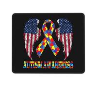 Tappetino Mouse America Flags Fight Autism Awareness Mousepad Soft Mouse Pad Portatile Accessori Gaming per Casa Computer Pc E Laptop S