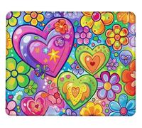 Tappetino Mouse Amore Gaming Mouse Pad con Base Rubber in Gomma Antiscivolo Mousepad 360x300x3mm Bordo con Cuciture Impermeabile Tappetini per Mousepad, per laptop, PC, Ufficio, lavoro e Gaming X0-1