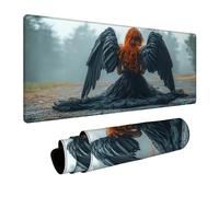 Tappetino Mouse Angelo caduto Impermeabile Tappetino Mouse xxl 100x40x0.3 cm Mousepad Donna con Bordi Cuciti Antiscivolo Base in Gomma per Pc Portatile Tastiera Ufficio Arredamento Casa FSBD-8526