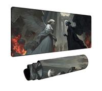 Tappetino Mouse Angelo Tappetino Mouse Gaming Angelo caduto, Mousepad Bordi cuciti Precisione e Velocità Migliorate per Pc Portatile Tastiera Gaming Ufficio Arredamento Casa 300x700x3mm DBYH-0095
