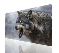 Tappetino Mouse Animale Tappetino Mouse XXL 1600x800x3 mm Wolf Mousepad Impermeabile e Antiscivolo Cucire i Bordi, Accessori Gaming Mousepad per Pc Portatile Laptop Tastiera Wireless Regalo Model11780