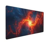 Tappetino Mouse Arancia Tappetino Mouse xxl 600x400 mm Impermeabile Desk Mat con Base in Gomma Antiscivolo, Migliora la Precisione e la Velocità, Mouse Pad Gaming per Tastiera, Laptop, PC (Blu) 2S-361