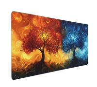 Tappetino Mouse Arancia Tappetino Mouse xxl 700x400 mm Impermeabile Desk Mat con Base in Gomma Antiscivolo, Migliora la Precisione e la Velocità, Mouse Pad Gaming per Tastiera, Laptop, PC (Blu) 2S-222