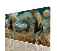 Tappetino Mouse Astratto Tappetino Mouse xxl 100x50x0.3cm, Mousepad Paesaggio Cucire i Bordi Migliorare la Precisione e la Velocità, Mousepad per Scrivania Gaming Tastiera Pc Portatile JXL-1744