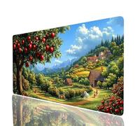 Tappetino Mouse Azienda agricola Tappetino Mouse xxl 900x400x3mm, Mousepad Paesaggio Cucire i Bordi Migliorare la Precisione e la Velocità, Mousepad per Scrivania Gaming Tastiera Pc Portatile JXL-0145