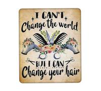 Tappetino Mouse Barber Tools I Can Change Your Hair Retro Gaming 25X30Cm Base in Gomma Tappetino per Mouse Confortevole Mousepad per Computer Pc