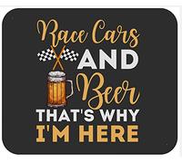 Tappetino Mouse Beer Race Track Checkered Flag Fast Mousepad Impermeabile Tappetino Scrivania Durevole Mouse Pad per Casa Computer Ufficio 25X30CM