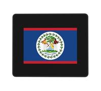 Tappetino Mouse Belize-Flags-of-Countries-Emblem- Mousepad Base Antiscivolo Tappetini Portatile Tappetino per Mouse per Essenziale per Ufficio Casa Pc E Laptop L