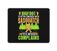 Tappetino Mouse Bigfoot Is Often Confused with Sasquatch Yeti Never Complains Mouse Pad Impermeabile Tappetino Scrivania Durevole Mousepad per Ufficio Casa Laptop 25X30CM