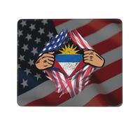 Tappetino Mouse Blood Inside Me And Barbuda Flag Mouse Pad Multifunzione Tappetino Scrivania Uso Prolungato Mousepad per Casa Computer Ufficio 25X30CM