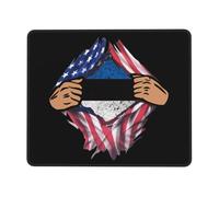 Tappetino Mouse Blood Inside Me Estonia Flag Tappetino Scrivania Multifunzione Mouse Pad Impermeabile Mousepad per Casa Computer Ufficio 25X30CM