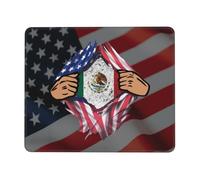Tappetino Mouse Blood Inside Me Mexico Flag Mouse Pad Multifunzione Tappetino Scrivania Uso Prolungato Mousepad per Casa Laptop Computer 25X30CM