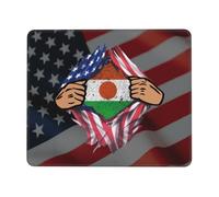 Tappetino Mouse Blood Inside Me Niger Flag Mousepad Uso Prolungato Tappetino Scrivania Durevole Mouse Pad per Casa Laptop Computer 25X30CM