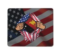 Tappetino Mouse Blood Inside Me Papua New Guinea Flag Mouse Pad Multifunzione Tappetino Scrivania Impermeabile Mousepad per Laptop Ufficio Computer 25X30CM