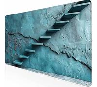 Tappetino Mouse Blu Scale Mouse Pad XXL 1200 x 600 x 3mm con Cuciture sui Bordi, Accessori Scrivania Ufficio, Tappetino Gaming con Base in Gomma Antiscivolo, Mousepad Tastiera per Gaming -z1c09Z21