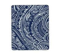 Tappetino Mouse Blue Polynesian Maori Tribal Pattern Mousepad Base Antiscivolo Mouse Pad Soft Accessori Gaming per Computer Casa Essenziale per Ufficio S