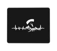 Tappetino Mouse, Born To Fly Paragliding Tappetino per Mouse Base in Gomma Tappetino da Gaming Ergonomico Tappetini per Il Mouse da Gioco per Notebook Gamers 25X30Cm