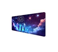 Tappetino Mouse Cacciatore Di Sogni 1200x600x3mm Tappetino Mouse XXL Mouse pad Gaming, con Bordi Cuciti Tappeto Scrivania, Base in Gomma Antiscivolo Mousepad, per PC, Laptop(Cielo Stellato) D1-212