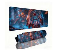 Tappetino Mouse Cacciatore Di Sogni Tappetino Mouse Gaming Cielo Stellato 600x300x3mm, Desk Mat con Base in Gomma Antiscivolo, Superficie Speciale, Migliora la Precisione, Idee Regalo Natale 0B-503