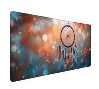 Tappetino Mouse Cacciatore Di Sogni Tappetino Mouse XXL 800 x 400 mm, Mousepad Sogno Sottomano Scrivania con Base in Gomma Antiscivolo, Impermeabile Tappeto Scrivania con Bordi Cuciti -lsy2603UY