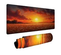 Tappetino Mouse Campo di grano Tappetino Mouse Gaming Paesaggio, Mousepad Bordi cuciti Precisione e Velocità Migliorate per Pc Portatile Tastiera Gaming Ufficio Arredamento Casa 40x90x0.3cm DBYH-6238