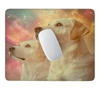 Tappetino Mouse Cane sotto il cielo stellato Impermeabile 42 x 35 cm w-256
