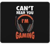 Tappetino Mouse Can't Hear You I'm Gaming Mouse Pad Resistente agli Schizzi Accessori Gaming Soft Mousepad per Computer Essenziale per Ufficio Ufficio S